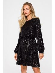 Made of emotion Sukienka w kolorze czarnym rozmiar: XXL. Czarne sukienki damskie Made Of Emotion, bez wzorów, bez ramiączek. Za 229.99 zł.