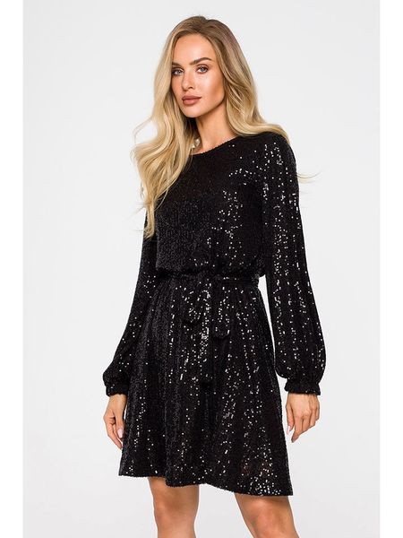 Made of emotion Sukienka w kolorze czarnym rozmiar: XXL. Czarne sukienki damskie Made Of Emotion, bez wzorów, bez ramiączek. Za 229.99 zł.