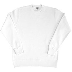Damska Bluza Z Długim Rękawem I Okrągłym Dekoltem. Białe bluzy damskie SG, l, bez wzorów, bez kaptura. Za 77.99 zł.