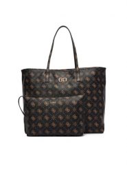 Guess Torebka Emelie Logo HWGP99 28240 Brązowy. Brązowe shopper bag Guess, ze skóry, bez dodatków. Za 674.99 zł.