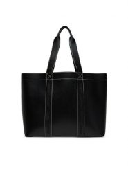 HUGO Torebka 50547481 Czarny. Czarne shopper bag Hugo, bez wzorów, ze skóry, bez dodatków. Za 599.99 zł.