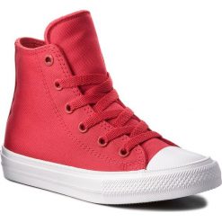 Trampki CONVERSE - Ctas II Hi 350145C Salsa Red/Wh. Czerwone trampki chłopięce Converse, z gumy. W wyprzedaży za 149.00 zł.