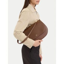 Torebka GINO ROSSI. Brązowe torebki klasyczne damskie Gino Rossi, bez dodatków. Za 279.99 zł.