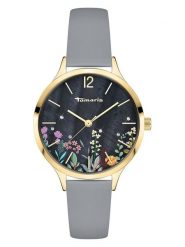 Tamaris Zegarek kwarcowy w kolorze złoto-szaro-czarnym rozmiar: onesize. Szare, analogowe zegarki damskie Tamaris, metalowe. Za 130.99 zł.