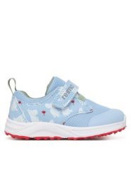Reima Sneakersy Moomin Ekana 5400129M-61A1 Niebieski. Niebieskie buty sportowe chłopięce Reima, ze skóry, bez zapięcia. Za 219.99 zł.