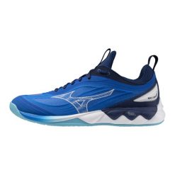Buty halowe Mizuno Wave Luminous. Białe obuwie sportowe damskie Mizuno, z materiału, bez zapięcia, do biegania, mizuno wave. W wyprzedaży za 508.15 zł.