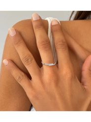 OR Carats Złoty pierścionek z diamentami rozmiar: 50. Szare pierścionki damskie OR Carats, z diamentem, złote. Za 652.99 zł.