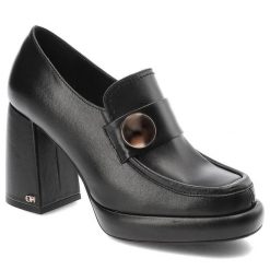 Czarne Półbuty CheBello Wygodne Skórzane Buty. Czarne półbuty damskie CheBello, na wiosnę, bez wzorów, z jeansu, bez obcasa, na obcasie, bez zapięcia. Za 539.00 zł.