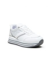 Foreverfolie Sneakersy w kolorze białym rozmiar: 39. Białe obuwie sportowe damskie Foreverfolie, z materiału, bez zapięcia. Za 78.66 zł.