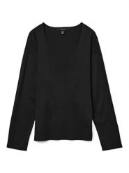 Vero Moda Sweter w kolorze czarnym rozmiar: L. Czarne swetry klasyczne damskie Vero Moda, l, z wiskozy, bez kołnierzyka. Za 96.95 zł.