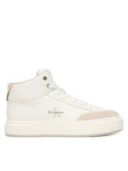 Calvin Klein Sneakersy Basket Cups High Laceup Lth Mix YW0YW02024 Biały. Białe obuwie sportowe damskie Calvin Klein, ze skóry, bez zapięcia. Za 569.99 zł.