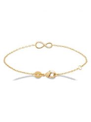 L'Atélier Précieux Pozłacana bransoletka z elementami ozdobnymi rozmiar: onesize. Żółte bransoletki damskie l'Atelier precieux, pozłacane. Za 165.99 zł.