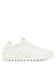 Calvin Klein Sneakersy Low Profile Runner Lth Mg YW0YW02049 Biały. Białe obuwie sportowe damskie Calvin Klein, ze skóry, bez zapięcia. Za 399.99 zł.