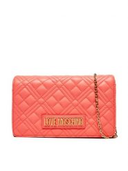 LOVE MOSCHINO Torebka JC4079PP1MLA0464 Koralowy. Pomarańczowe listonoszki damskie Love Moschino, bez wzorów, ze skóry, bez dodatków. Za 309.99 zł.