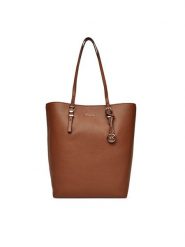 MICHAEL Michael Kors Torebka Quinn 30S5GQNT3L Brązowy. Brązowe shopper bag MICHAEL Michael Kors, bez wzorów, ze skóry, bez dodatków. Za 769.99 zł.