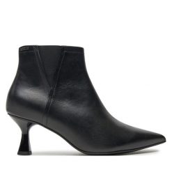 Botki HÖGL. Czarne botki damskie Högl, z gore-texu, bez obcasa, na szpilce, bez zapięcia. Za 889.99 zł.
