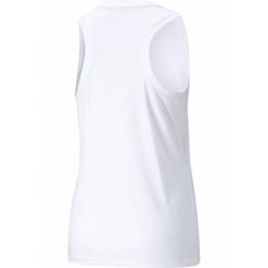Koszulka treningowa damska PUMA Performance Tank. Białe koszulki damskie Puma, m, bez wzorów, bez kołnierzyka, bez ramiączek. W wyprzedaży za 69.00 zł.
