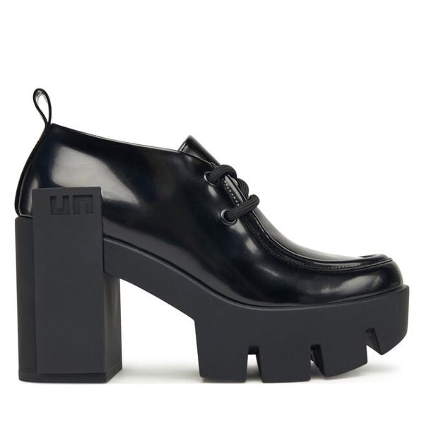 Półbuty United Nude. Czarne czółenka damskie United Nude, bez wzorów, bez obcasa, na obcasie. Za 919.99 zł.