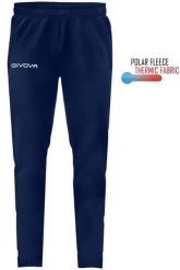 Spodnie sportowe Givova Panta Cuba Navy. Niebieskie spodnie sportowe damskie 318, m, bez wzorów, z dresówki, na fitness i siłownię. Za 158.99 zł.