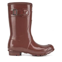 Kalosze Hunter. Czerwone kalosze damskie Hunter, bez wzorów. Za 279.99 zł.