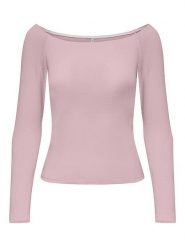 ONLY Koszulka w kolorze jasnoróżowym rozmiar: XL. Różowe bluzki damskie Only, xl, bez wzorów, bez kołnierzyka, bez ramiączek. Za 52.67 zł.