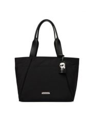 KARL LAGERFELD Torebka B3W30128 Czarny. Czarne shopper bag KARL LAGERFELD, bez wzorów, z materiału, bez dodatków. Za 849.99 zł.