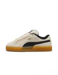 Tenisówki Puma Model Suede Xl Dark Risk Kolor Biały. Brązowe trampki damskie Puma, bez wzorów, z gumy, bez zapięcia. Za 480.30 zł.
