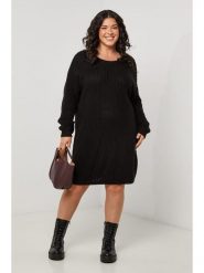 Curvy Lady Sukienka dzianinowa w kolorze czarnym rozmiar: 48/50. Czarne sukienki damskie Curvy Lady, bez wzorów, z dzianiny, klasyczne, bez ramiączek. Za 86.99 zł.