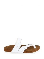 Moosefield Japonki w kolorze białym rozmiar: 37. Białe klapki damskie Moosefield, bez wzorów, z otwartym noskiem, bez obcasa, bez zapięcia. Za 87.61 zł.