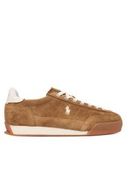 Polo Ralph Lauren Sneakersy Hester 804P18219002 Brązowy. Brązowe obuwie sportowe damskie Polo Ralph Lauren, ze skóry, bez zapięcia. Za 689.99 zł.
