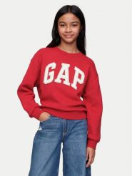 Gap Bluza 633950-01 Czerwony Regular Fit. Czerwone bluzy dziewczęce GAP, bez wzorów, z bawełny, bez ramiączek, bez kaptura. Za 129.99 zł.