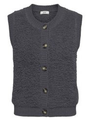 JDY Bezrękawnik w kolorze antracytowym rozmiar: L. Czarne swetry klasyczne damskie JDY, l, bez kołnierzyka. Za 100.04 zł.