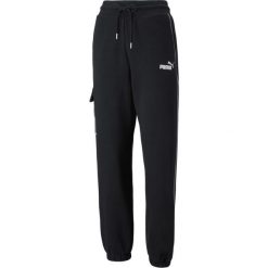 Spodnie Kobieta Puma Power Cargo czarny. Czarne spodnie sportowe damskie Puma, s, bez wzorów, z bawełny, na fitness i siłownię. Za 137.40 zł.