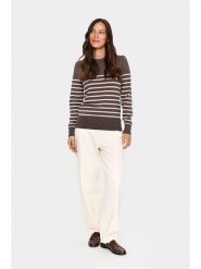 SAINT TROPEZ Sweter w kolorze brązowym rozmiar: M. Brązowe swetry klasyczne damskie Saint Tropez, m, bez kołnierzyka. Za 139.87 zł.