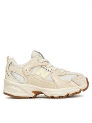 New Balance Sneakersy IZ530UL Beżowy. Brązowe buty sportowe dziewczęce New Balance, z materiału, bez zapięcia. Za 289.99 zł.