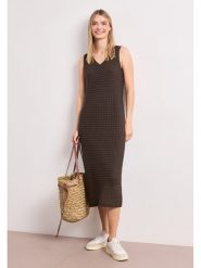 Street One Sukienka w kolorze brązowym rozmiar: 44. Brązowe sukienki damskie Street One, bez wzorów, street, bez ramiączek. Za 209.95 zł.