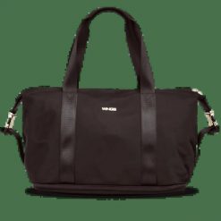 Duża torba damska ROSELLA z funkcją poszerzania BLACK. Czarne torby na laptopa Wings, bez wzorów, z materiału. Za 169.90 zł.