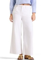Cambio Dżinsy z zawartością lnu - Palazzo Cropped Kobiety Bawełna biały, 34. Białe jeansy damskie Cambio. Za 549.95 zł.