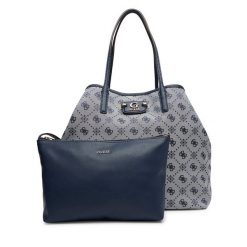 Torebka Guess. Niebieskie shopper bag Guess, z aplikacjami, bez dodatków. Za 439.99 zł.