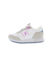 U.S. Polo Assn. Sneakersy w kolorze biało-beżowo-różowym rozmiar: 37. Białe obuwie sportowe damskie U.S. Polo Assn., bez zapięcia. Za 241.56 zł.