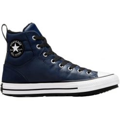 Trampki Converse Chuck Tas Berkshire Boot, Kobiety. Niebieskie trampki damskie Converse, bez wzorów, ze skóry ekologicznej, bez zapięcia. Za 490.00 zł.