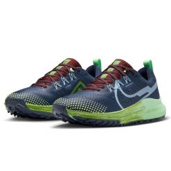 Buty Sportowe Damskie Nike React Pegasus Trail 4. Niebieskie obuwie sportowe damskie Nike, z materiału, do biegania. Za 360.80 zł.