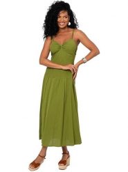 Aller Simplement Sukienka w kolorze oliwkowym rozmiar: 34/36. Zielone sukienki damskie Aller Simplement, bez wzorów, bez ramiączek. Za 82.99 zł.