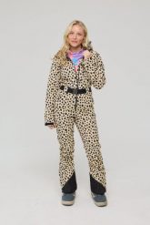 Elegancki kombinezon narciarski - Cheetah. Czarne kombinezony damskie OOSC, na zimę, l, z aplikacjami, z polaru, eleganckie, bez kołnierzyka, bez ramiączek. Za 2,445.99 zł.