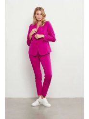 &Co Woman Spodnie "Penny" w kolorze różowym rozmiar: XL. Różowe spodnie materiałowe damskie &Co Woman, bez wzorów, z materiału. Za 165.45 zł.