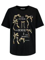 Sublevel Koszulka w kolorze czarnym rozmiar: L. Czarne koszulki damskie Sublevel, l, bez wzorów, z bawełny, bez kołnierzyka, bez ramiączek. Za 48.95 zł.