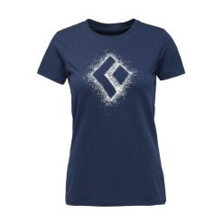 Koszulka damska bawełniana Black Diamond Chalked Up 2.0 Tee z krótkim rękawem. Niebieskie koszulki damskie Black Diamond, m, bez wzorów, z bawełny, bez kołnierzyka, bez ramiączek. Za 89.99 zł.