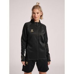 Bluza do piłki ręcznej damska Hummel Cima XK zapinana na zamek. Brązowe bluzy damskie Hummel, na wiosnę, xl, bez wzorów, z dresówki, bez kaptura. Za 228.90 zł.