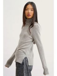 AUTHENTIC CASHMERE Kaszmirowy golf "Fornet" w kolorze szarym rozmiar: XL. Szare golfy damskie AUTHENTIC CASHMERE, xl, bez wzorów, z kaszmiru, bez ramiączek. Za 391.99 zł.