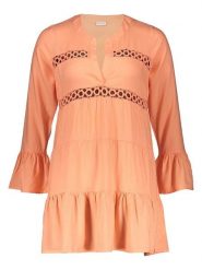 LASCANA Bluzka "Lola" w kolorze pomarańczowym rozmiar: 32/34. Pomarańczowe bluzki damskie LASCANA, bez wzorów, z wiskozy, bez kołnierzyka, bez ramiączek. Za 47.94 zł.